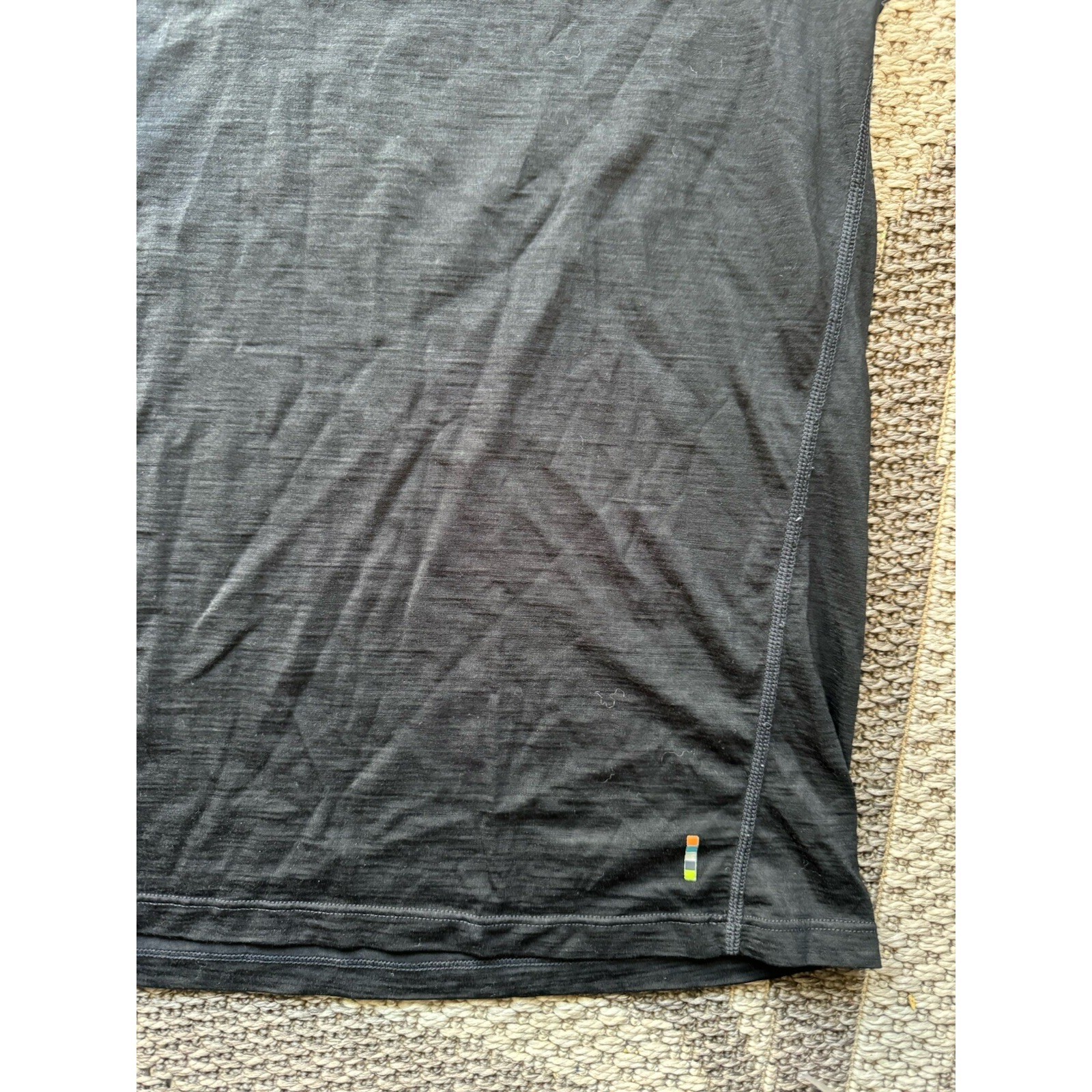 Smartwool Merino 150 Blac Base Layer Casual Crew Shirt Mens MED Short Sleeve $89 gallery