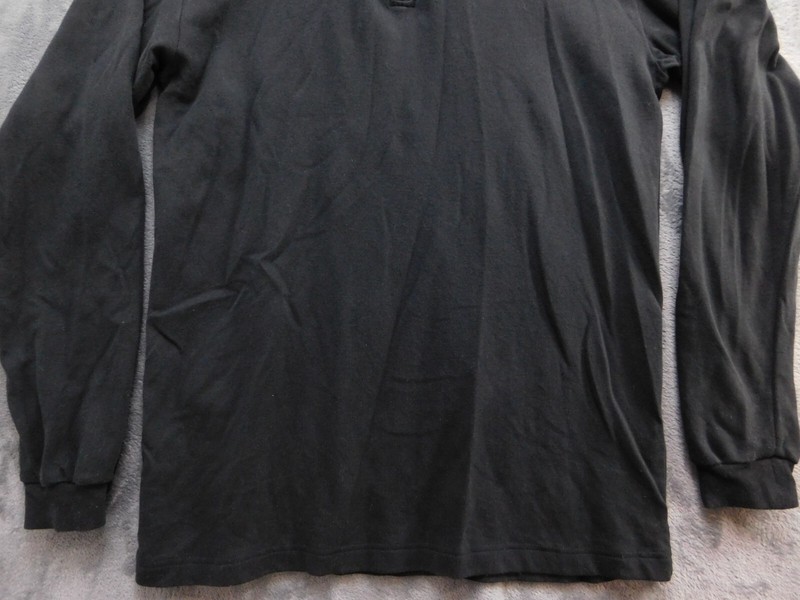 Descente 1/4 Zip Pullover Jacket Men's M Black Long Sleeve Band Collar gallery