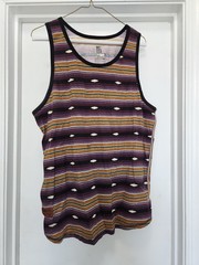 Purple Omit Striped Aztec Tank Top Men’s Size L