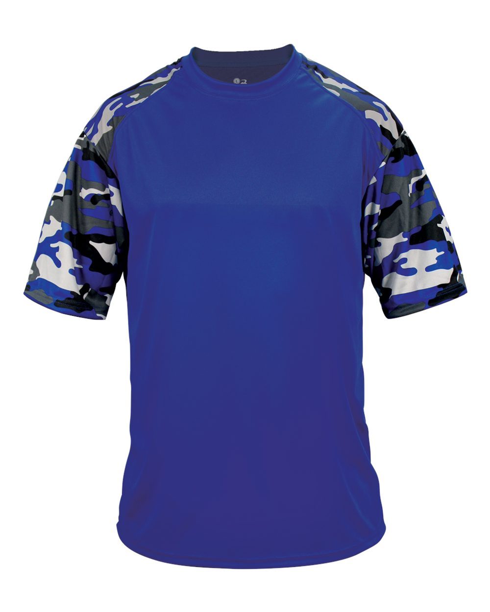 Badger Camo Sport Adult Tee Shirt - Royal Blue/Digital Camo Medium Royal/Camo gallery