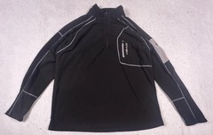 HEAD Mens Fleece 1/4-Zip Size XL Black Classic Top