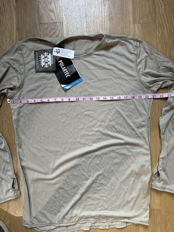 Polartec Power Dry GEN III L1 Base Layer Top C ML Tan Lightweight Crew Neck gallery