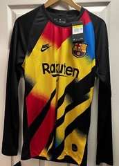 Nike FC Barcelona Goalkeeper Jersey 2020 Champions League BV1483-720 Size S NWT
