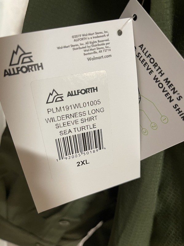 Allforth Mens Performance Outdoor Long Sleeve Shirt, Sea Turtle Green 2XL gallery