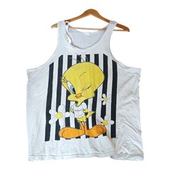 Vintage 1997 Tweety Bird Winking Tank Top Warner Bros Referee 90s