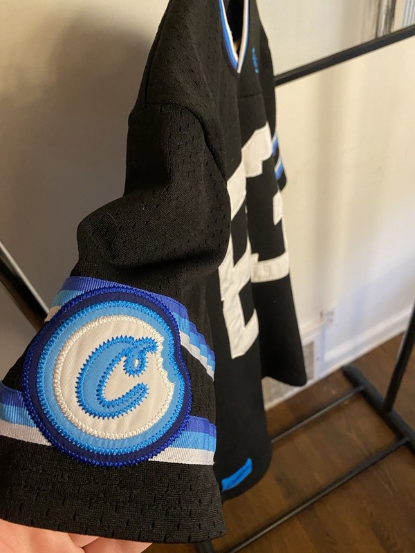 Cookies Put in Work Football Jersey Black Small #83 Embroidered gallery