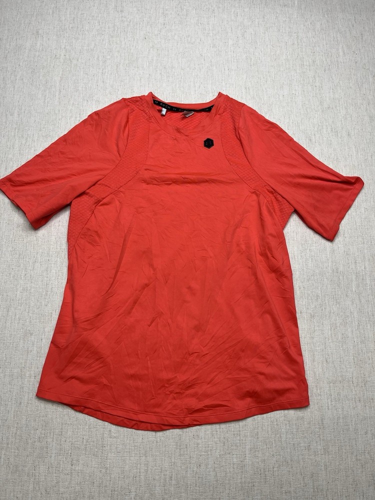 Under Armour Shirt Men Large Celliant Rush Peformance Athletic Gym Short Sleeve