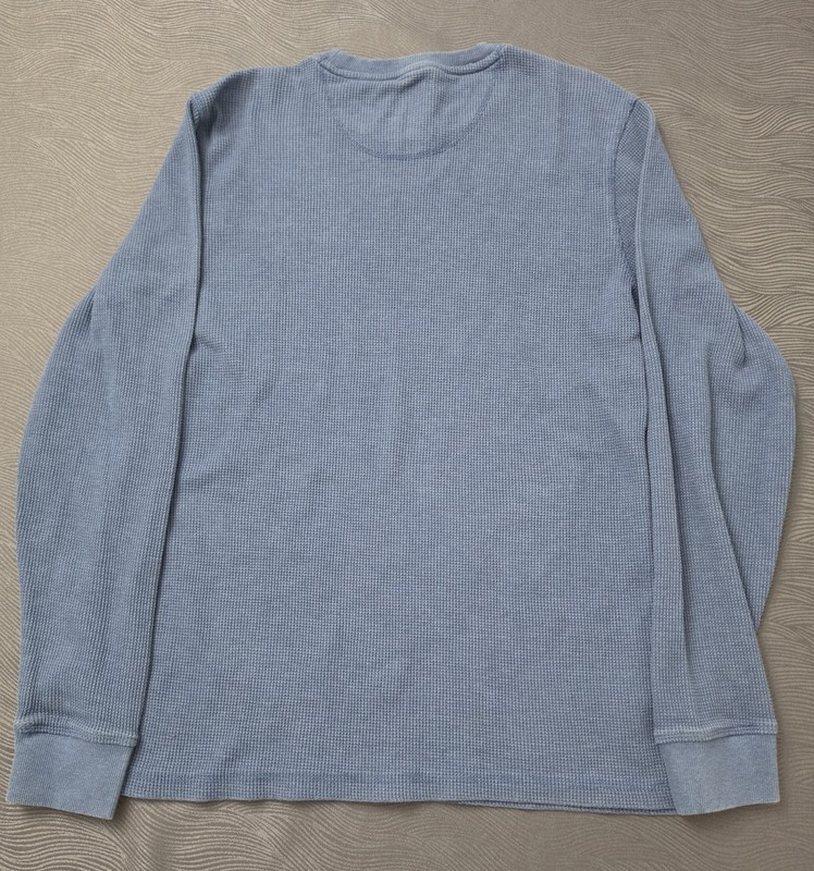 The American Outdoorsman Men's Blue Long Sleeve Crew Neck Knit T-Shirt M gallery