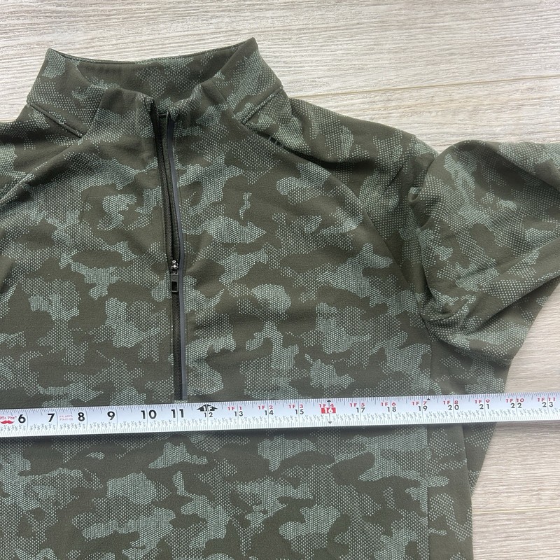 Lululemon Surge Warm 1/2 Zip Pullover Mens Large Camo Heritage Olive Sage gallery