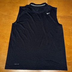 Nike Shirt Mens Medium Black Active Dri Fit Sleeveless Tank Top Performance