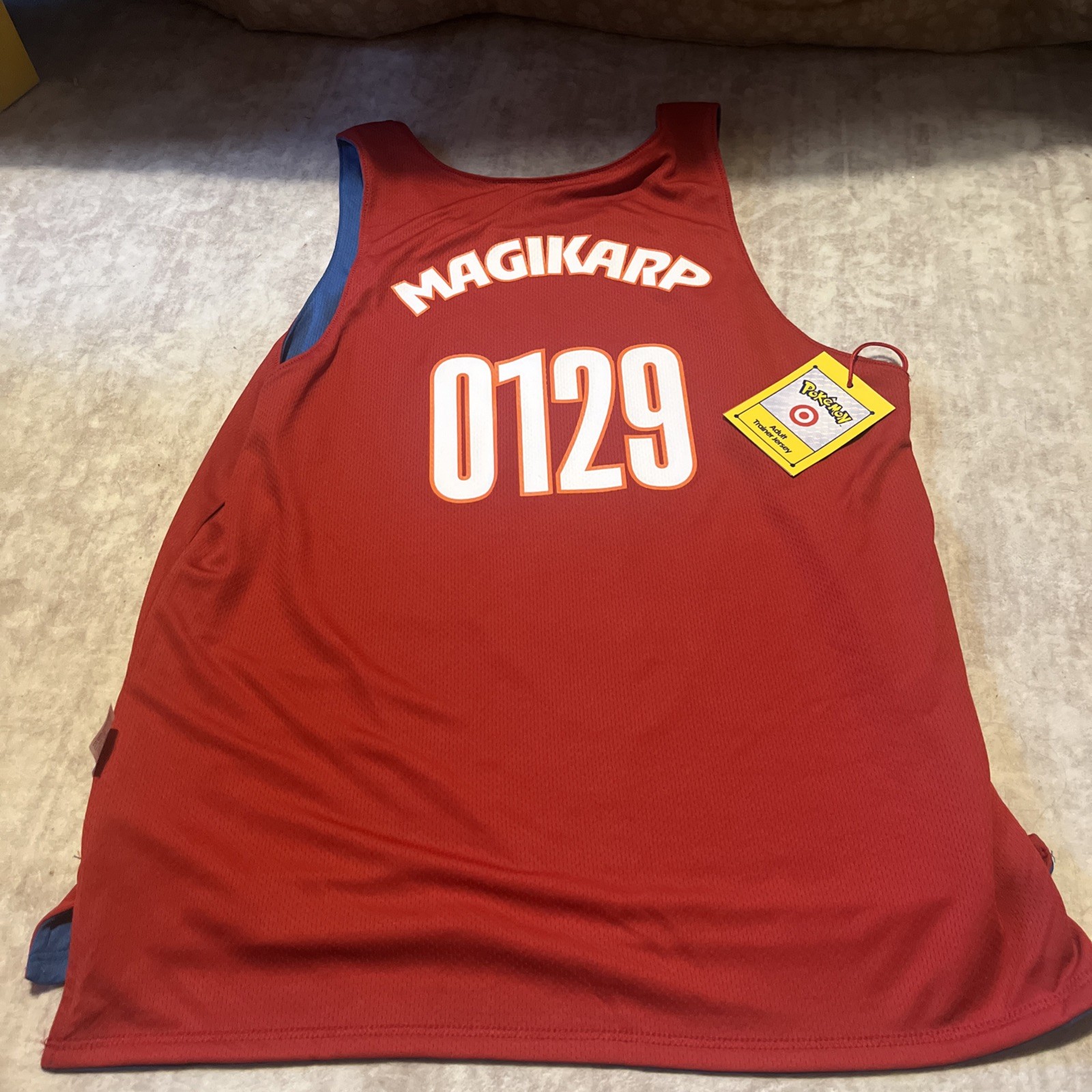 Pokemon X Target Magikarp Gyarados Reversible Jersey - Adult small gallery
