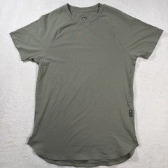 ASRV T-Shirt Men’s Large Green Curve Hem Athletic Training Gym Tee DSG-0767