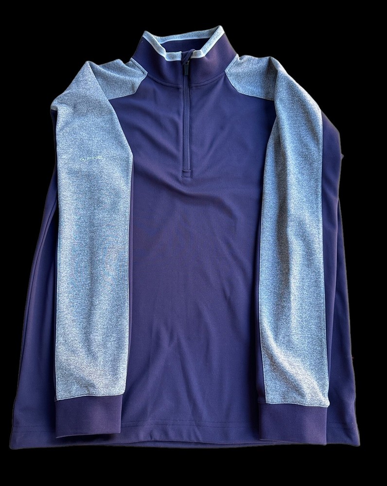 Ping Men's 1/4 Zip Sensor Warm Pullover Sweatshirt Golf Sz M Eggplant