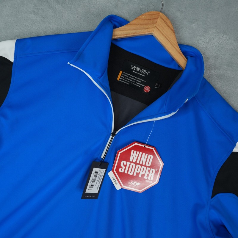 Galvin Green BOLT Half Zip Golf Pullover Mens Large Blue WINDSTOPPER Soft Shell gallery