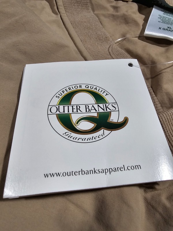 Outer Banks Outer Wear XL Golf Pullover Long Sleeve V Neck Evans DUCK Logo gallery