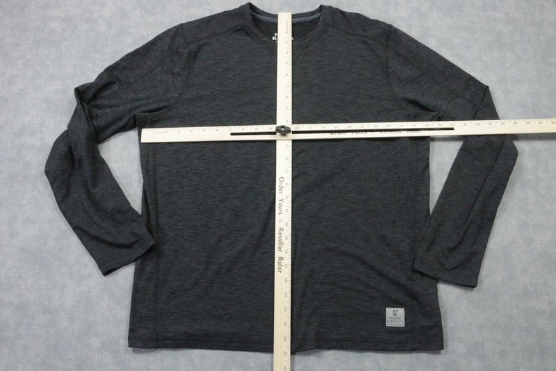 Rugged Elements Shirt Mens Large Gray Long Sleeve Raglan Lightweight Utility gallery