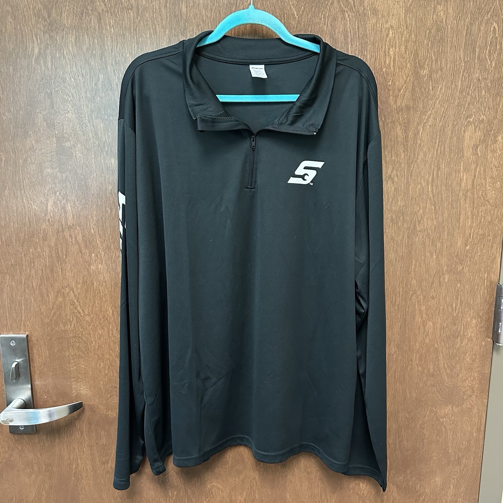 Snap-On Tools Quarter-Zip Performance Pullover LS Shirt Black Adults Size XL EUC gallery
