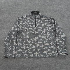 Greyson Shirt Mens Large Gray Camo Tate 1/4 Zip Performance Golf Pullover