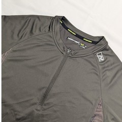 Nishiki Mens Sz Medium Brown Short Sleeve 1/4 Zip Cycling Riding Jersey Pullover
