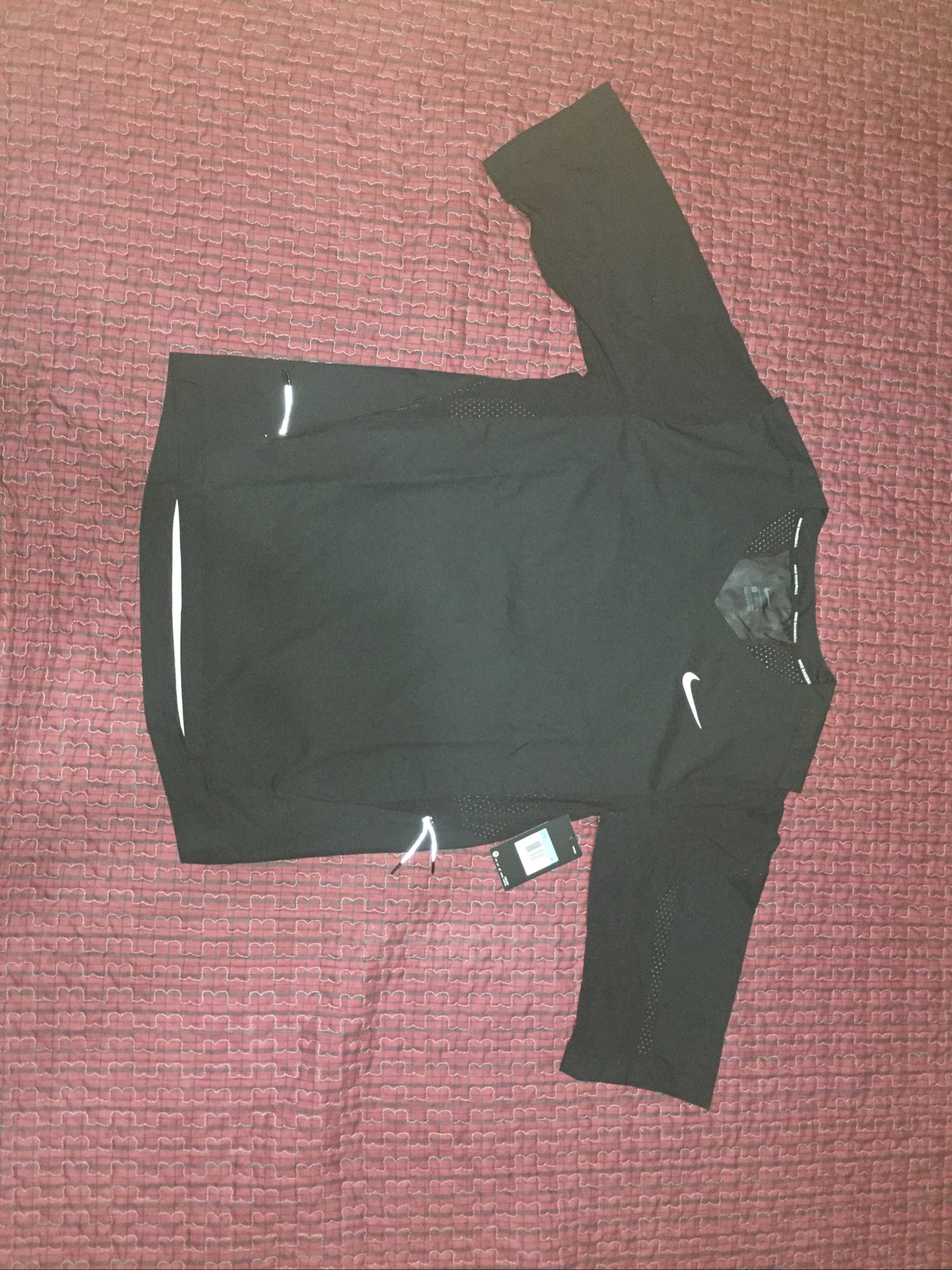 Nike Hot Baseball Jacket 3/4 Sleeve Team 897383-010 Black Batting Practice M gallery
