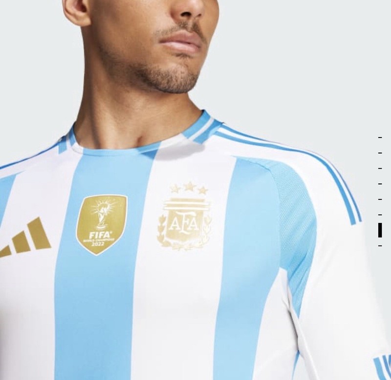 adidas Argentina 24 Long Sleeve Home Authentic Jersey Size M-XXL NWT IP8383 $160 gallery