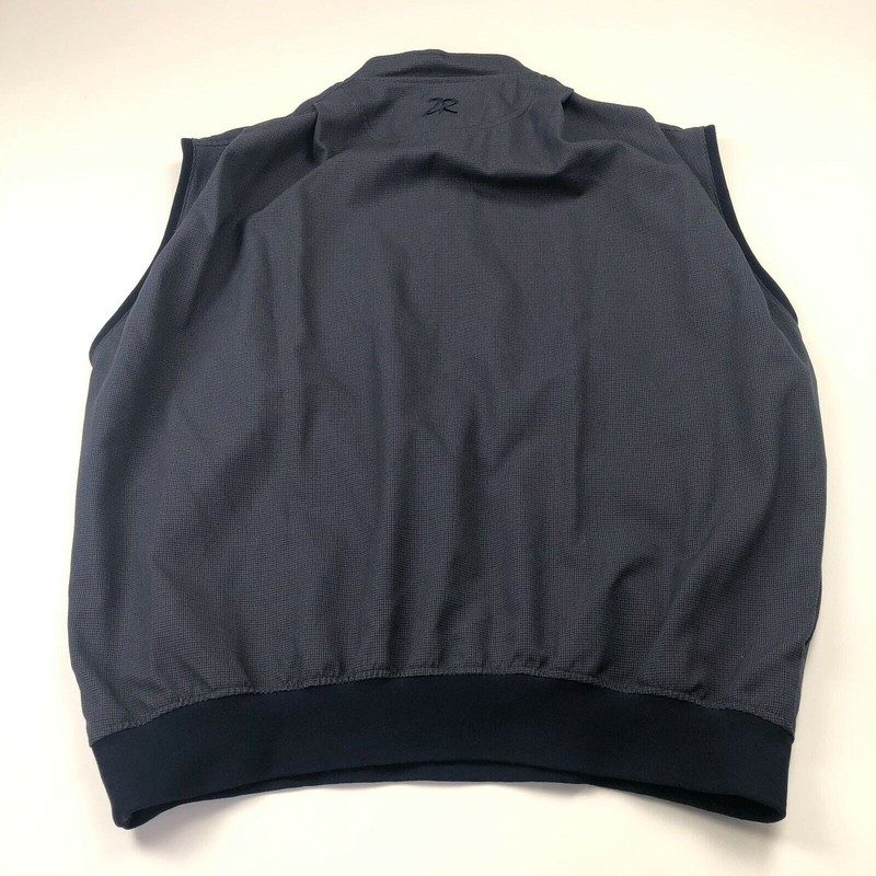 Zero Restriction Golf Large Men's Pullover No Stretch Wind Vest Check Blue gallery