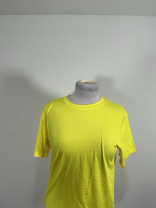 Men’s Athletic Workout Short Sleeve YellowTshirt Size XXL Runs Small gallery