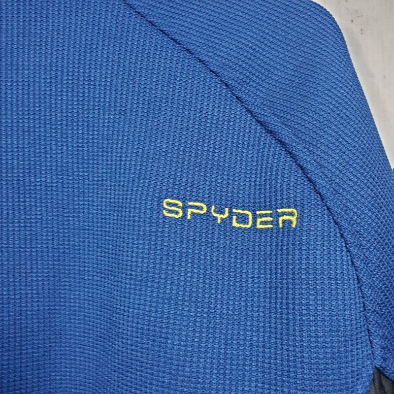 Spyder Outbound 1/2 Zip Sweater Ski Jacket Pullover Men's Size Large Blue Black gallery
