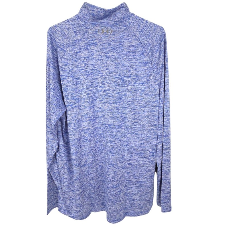 Under Armour Tech 2.0 1/2 Zip Pullover Men Large Blue Performance Shirt NWT gallery