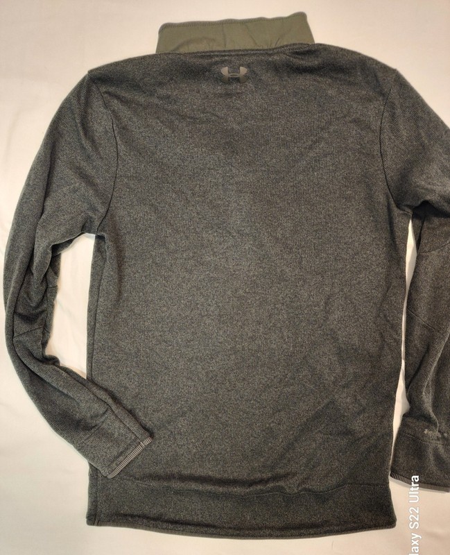 Under Armour Men's Golf ColdGear Storm 1/4 Snap Button Pullover Sweater Green S gallery