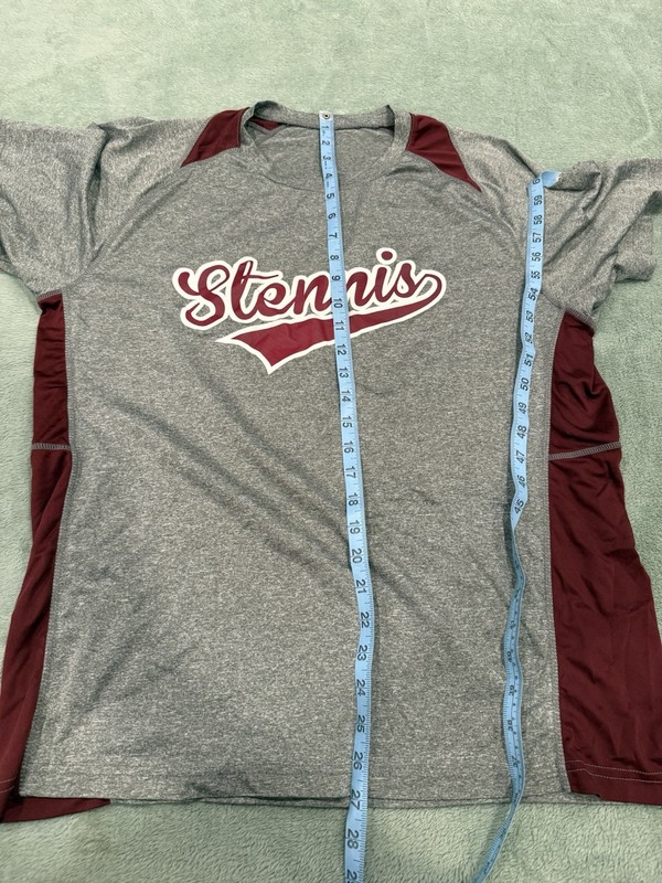 USS Stennis CVN-74 Navy Performance Athletic Shirt Gray Maroon gallery