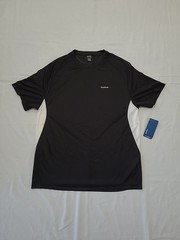 Reebok Play Dry Men’s Athletic Shirt Sz XL Black W/ White Side Panels NWT