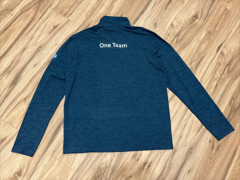 Marine Layer Mens M Weekend Sport 1/4 Zip Pullover 'Cloud ERP' Logo Employee NEW gallery