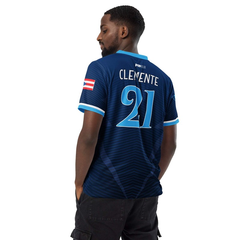Blue Team Puerto Rico Roberto Clemente #21 PR Flag Recycled Unisex PopFelix Desi gallery