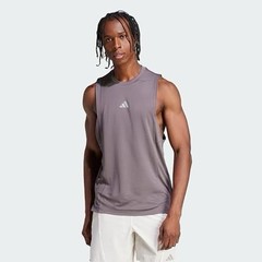 Adidas Men’s Gray RDY Training Tank Top | Sleeveless Workout Shirt NWT XS 23s