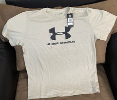 Under Armour Heatgear shirt size XXL / 2XL Tan Khaki