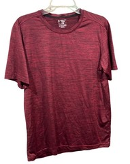 Liberty Pro Mens Red Heathered Performance T-Shirt Size Medium 11k