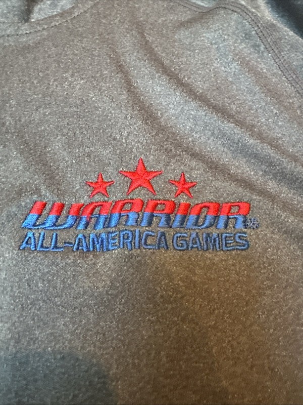 Warrior All American Gray Performance Quarter Zip Adult Medium EUC Alleson gallery