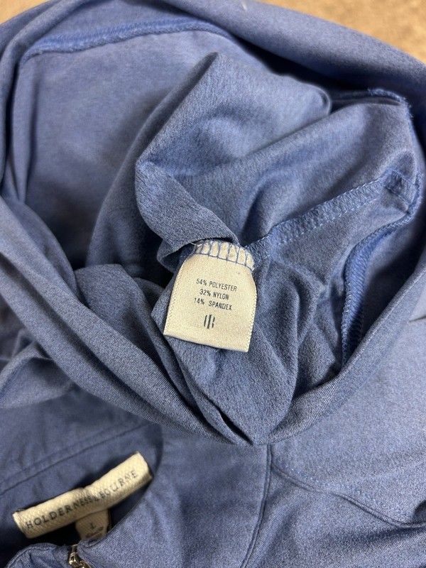 Holderness & Bourne Tailored Fit Performance 1/4 Zip Pullover Men’s L Moss Creek gallery