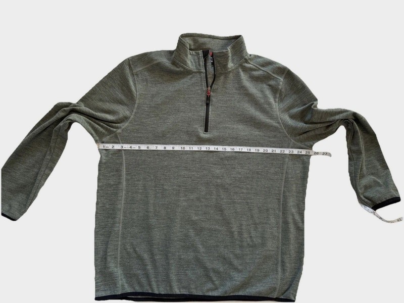 Avalanche Men's Size XL 1/4 Quarter Zip Pullover Long Sleeve Shirt Gray Winter gallery
