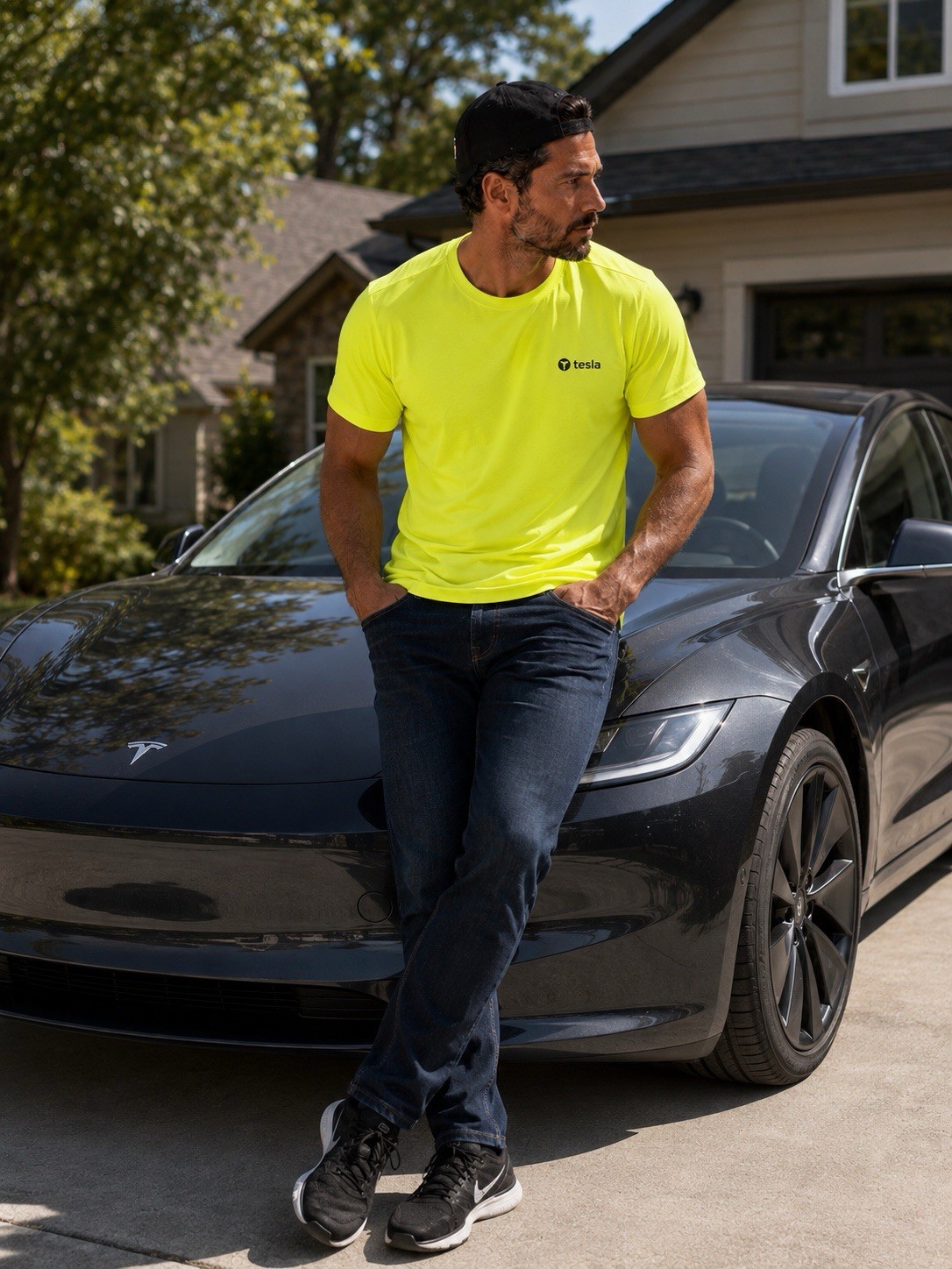 Tesla Hyper-Dri Neon Yellow Running Gym Athletic US Size 3XL Moisture Wicking gallery