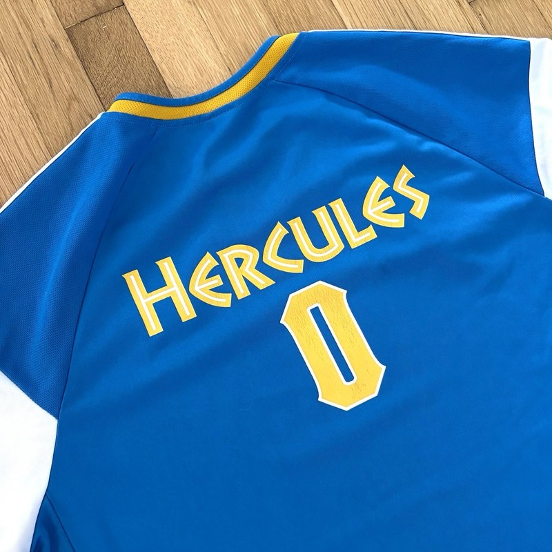 Disney Hercules Fly Pegasus Soccer Jersey Mens XL Blue Gold BoxLunch gallery