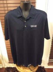 Nike Golf “Cape Line” Dri-Fit Navy Blue Polo Shirt Mens Short Sleeve XL X-Large