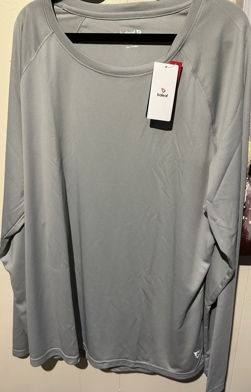 Baleaf Men's Long Sleeve Performance Shirt - Light Steel Gray gallery