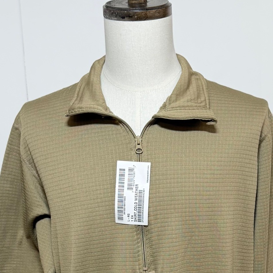 Peckham Shirt Men Large Tan Green Gen III Cold Weather Mid Weight Thermal NEW gallery