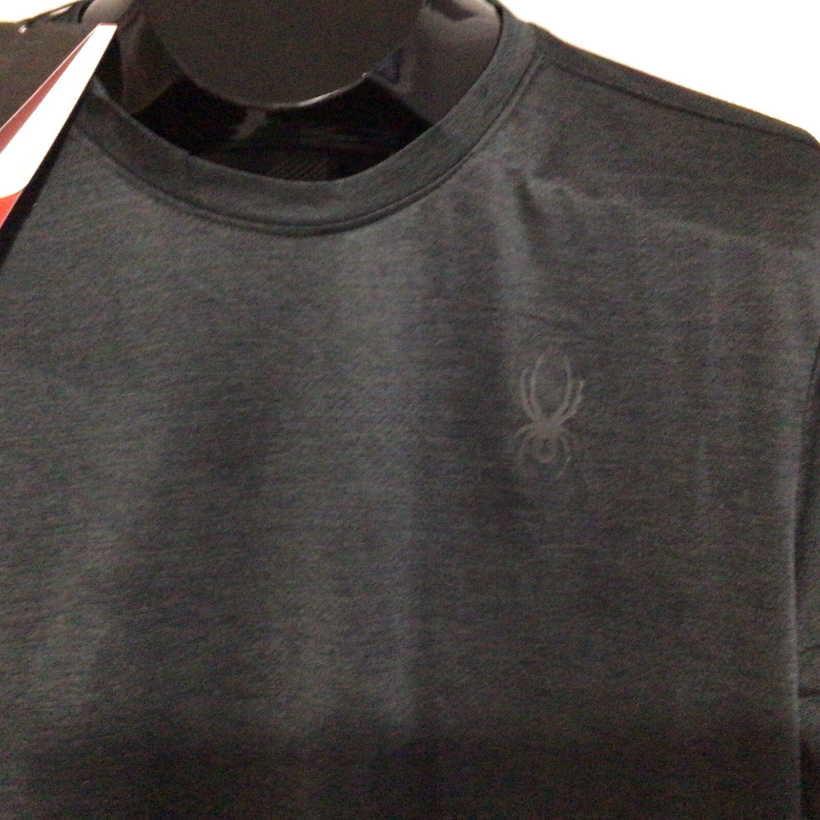 Spyder Active Breathable Quick Dry Stretch Long Sleeve Shirt Mens S-M Gray Black gallery