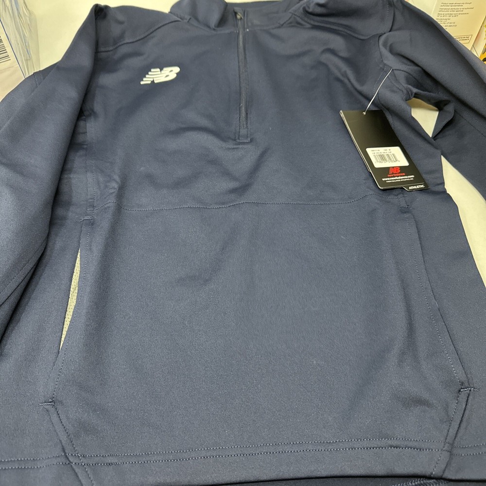 New Balance LW Solid Half Zip Size Young Medium