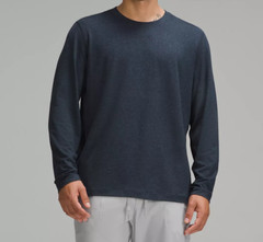 lululemon Soft Jersey Long-Sleeve Shirt Heathered Classic Navy. Size S. (NWT)