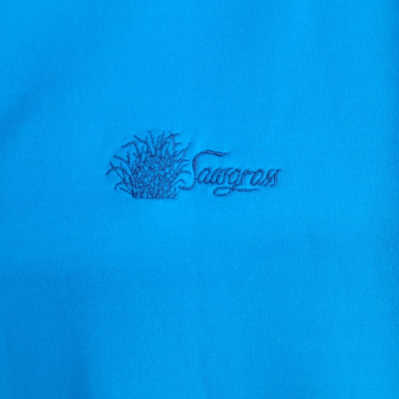Cutter & Buck CB DryTec 1/4 Zip Long Sleeve Golf Pullover Blue Sawgrass Logo gallery