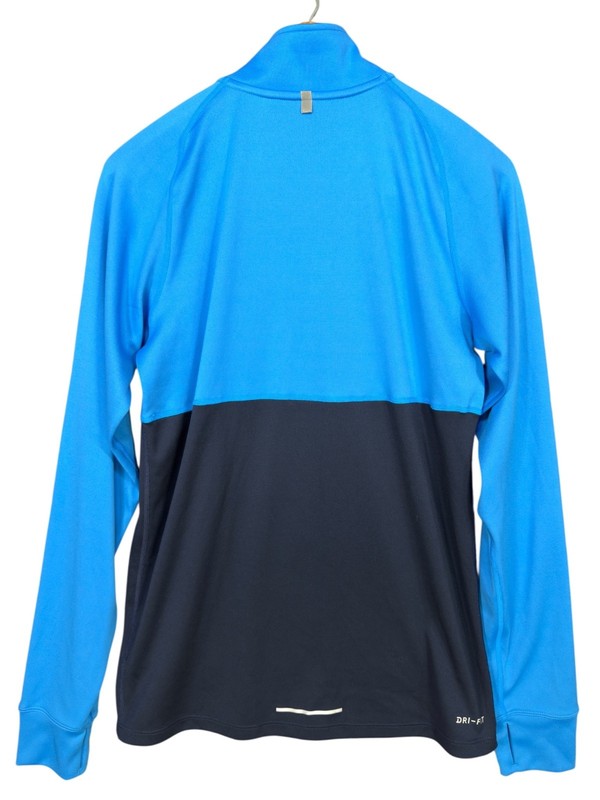 Nike Racer 1/4 Zip Pullover Mens Blue Lightweight Dri Fit Small Long Sleeve NWOT gallery